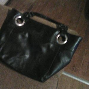 a black tote bag